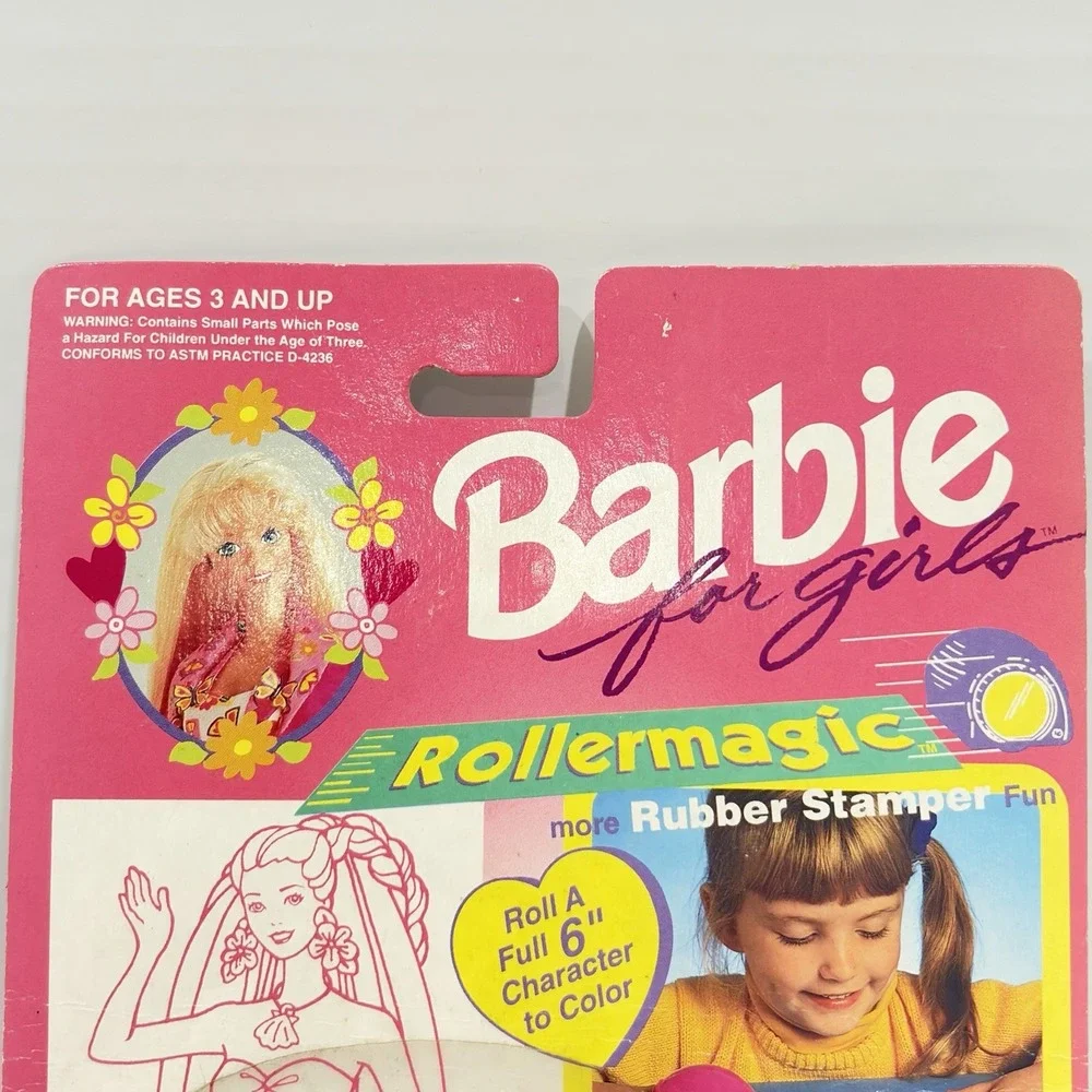 Vtg 1995 Barbie Roller Magic -Rubber Stamper Vintage Toy NOS TARA